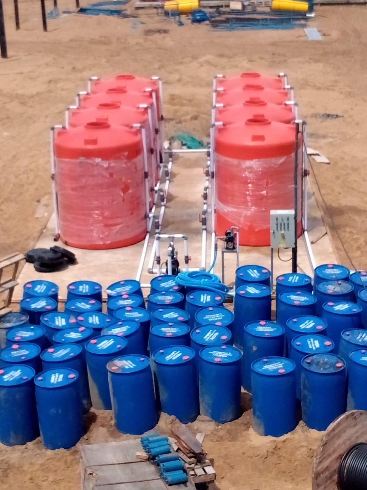 Dokumentasi Solusi Kimia Instalasi spray untuk pertambangan - PT Tripindo Jati Mahakam